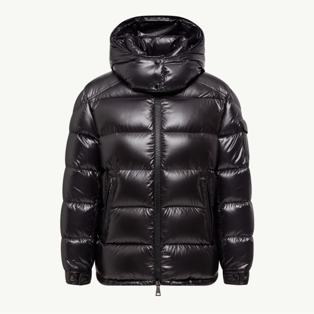 Moncler Maire Hooded Short Down Jacket - Black
